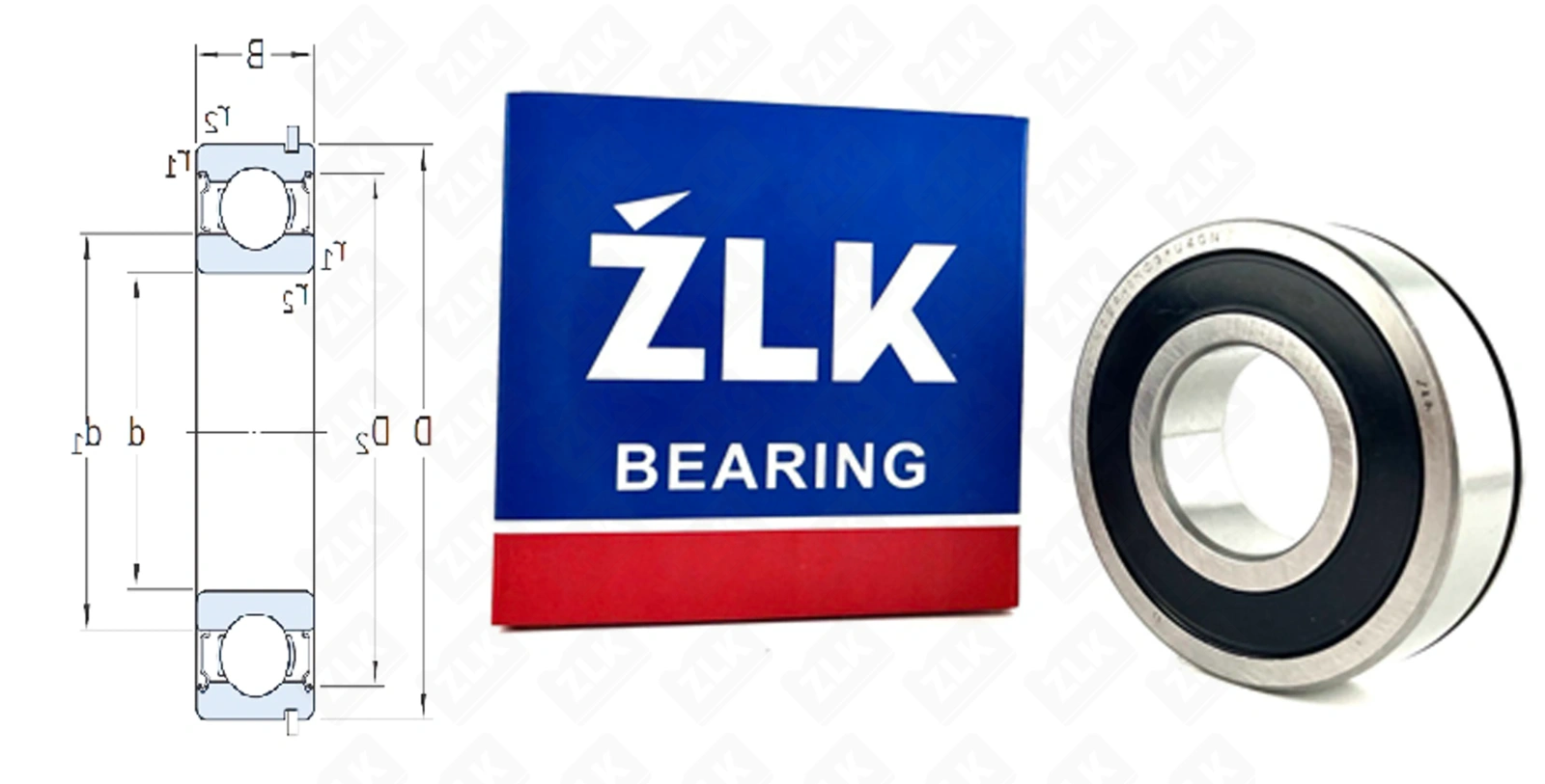 Подшипник шариковый  (40TM02A-1NC3xU40N) 40×90×25 мм ZLK