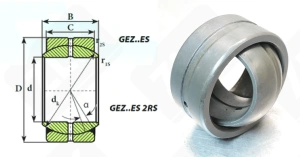 Подшипник GEZ 22 ES  шарнирный 22,22-36,51-19,43/16,66 мм