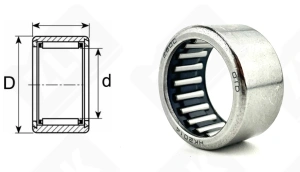 Подшипник HK2014 радиальный игольчатый 20-26-14 мм