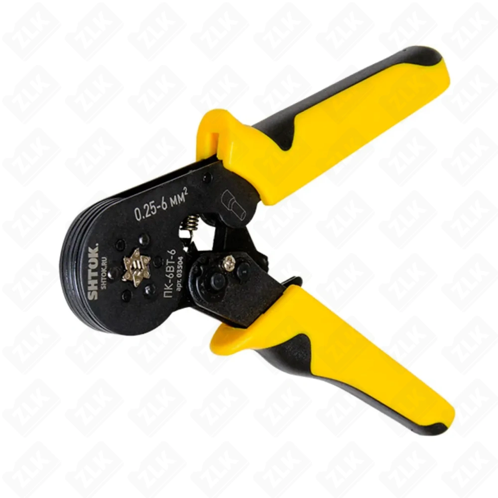 Пресс-клещи для втулочных наконечников 0,25-6мм2, гексагональный профиль Sturm