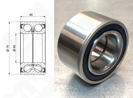 Подшипник 101113 (4760VAG) радиальный шариковый 40-74-40 мм