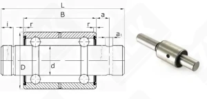 Подшипник 330802 радиальный шариковый 15-30-39/92 мм