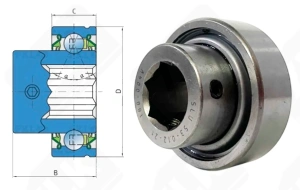 Подшипник SLU53-012-2T шариковый 19,6-53,09-34,2 мм