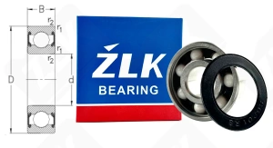 Подшипник 180201 (62012RS) радиальный шариковый гибридный 12-32-10 мм