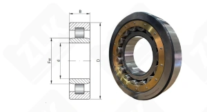 Подшипник 32336 Л (20) (NU336MC3) радиальный роликовый 180-380-75 мм