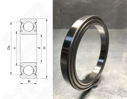 Подшипник 1000910 (61910ZZ,6910ZZ) радиальный шариковый 50-72-12 мм