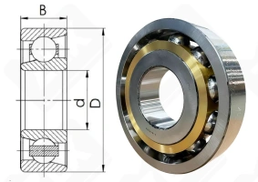 Подшипник 66432Л1 (7432BM) радиально-упорный шариковый 160-400-88 мм