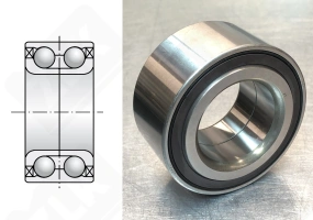 Подшипник JWB3034 радиально-упорный шариковый 43-79-38/41 мм
