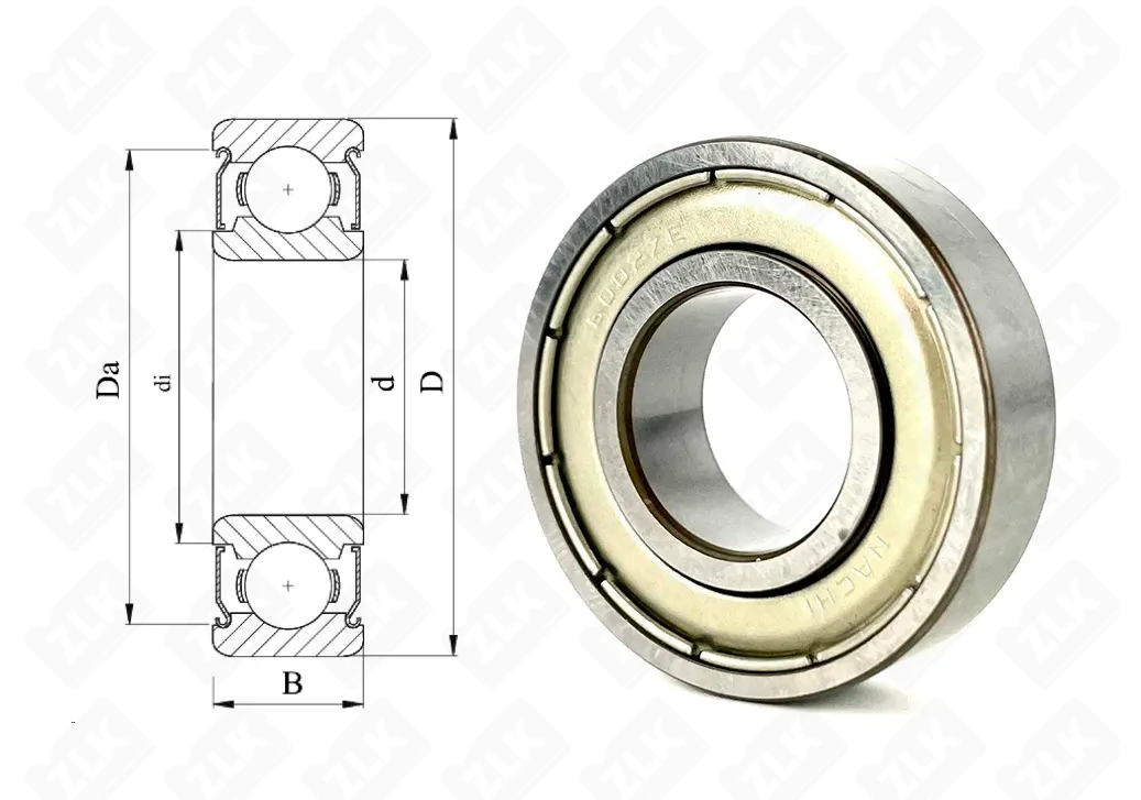 Подшипник шариковый 80102 (6002ZZE) 15×32×9 мм Nachi оригинал