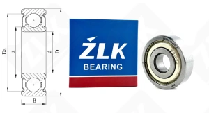 Подшипник 80200 (6200ZZ) радиальный шариковый 10-30-9 мм