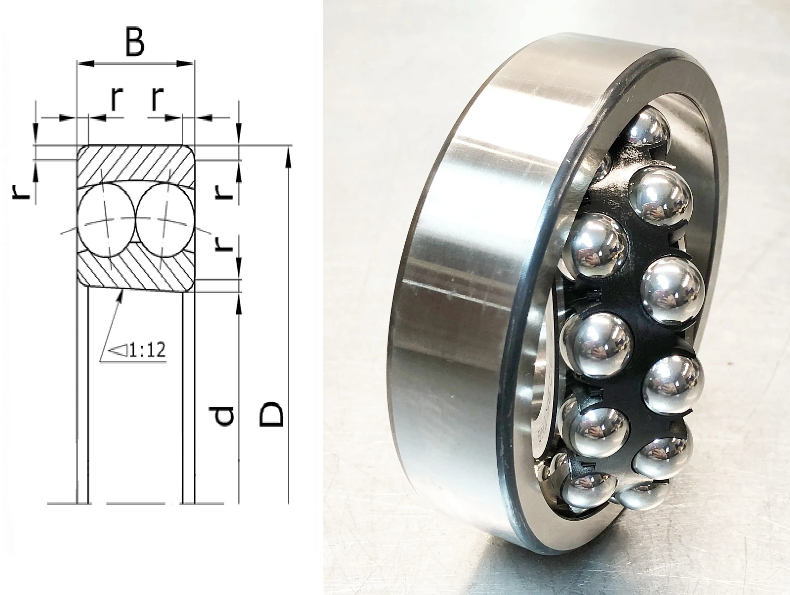 Подшипник шариковый 111213Е (1213EKTN9) 65×120×23 мм SKF оригинал