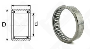 Подшипник HK4012 радиальный игольчатый 40-47-12 мм