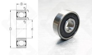 Подшипник 180018 (6082RSH) радиальный шариковый 8-22-7 мм