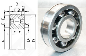 Подшипник 50706 Е (6306N75TVP) радиальный шариковый 30-75-19 мм