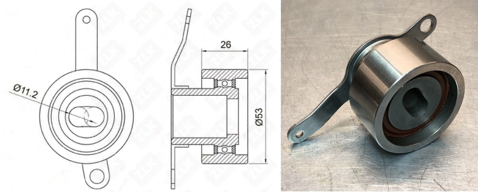 Подшипник шариковый (STDWAX58A) 10.4×52.6×25.9 мм NSK оригинал