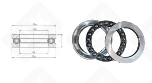 Подшипник 8272 Г (51272) упорный шариковый 360-500-110 мм