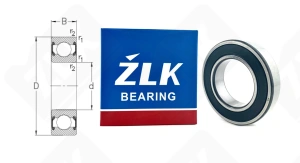Подшипник 180107 Ш2 (60072RSZ2V2) радиальный шариковый 35-62-14 мм