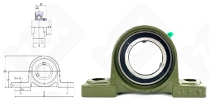 Подшипниковый узел 480212UCP (UCP212) SY60