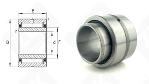Подшипник 6244906 (NA6906) радиальный игольчатый 30-47-30 мм