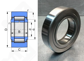 Подшипник 962715 (погрузчик) радиальный роликовый 75-129-30 мм