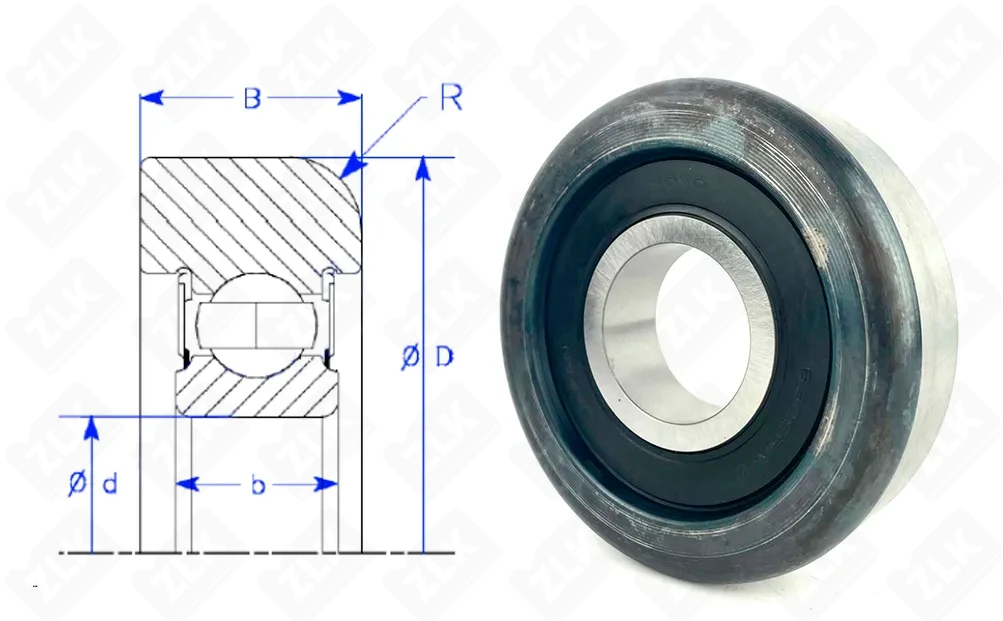 Подшипник шариковый  (63356-32880-71) 44.8×124.62×38 мм Toyota