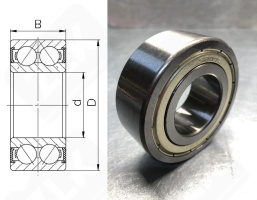 Подшипник 3056207 Е (5207N,3207N) радиально-упорный шариковый 35-72-27 мм