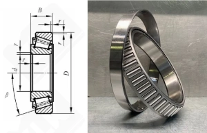 Подшипник LM814849/LM814810 радиально-упорный роликовый конический 77,788-117,475-25,4 мм