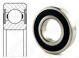 Подшипник 7000103 (2RS) (160032RS) радиальный шариковый 17-35-8 мм
