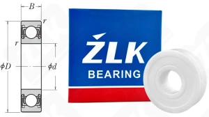 Подшипник 1000098 2RS (6982RS) радиальный шариковый керамический 8-19-6 мм