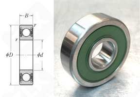 Подшипник шариковый  (B17-102AT1XDDG3) 17×47×14 мм
