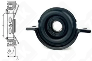 Выжимной подшипник MCBKB4 упорный шариковый 30-30-9,5 мм