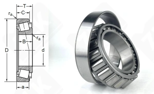 Подшипник 2007114 (32014) радиально-упорный роликовый конический 70-110-25 мм