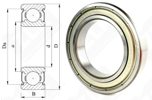 Подшипник 180112 (70) (60122NSEC3) радиальный шариковый 60-95-18 мм