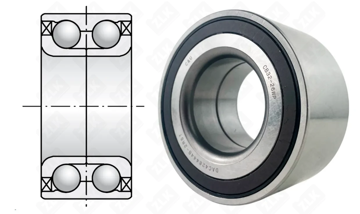 Подшипник шариковый  (DAC428444B2RST) 42×84×44 мм DONGFENG Shine MAX