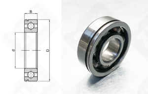 Подшипник 50303 (6303N) радиальный шариковый 17-47-14 мм