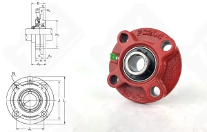 Подшипниковый узел 480204UCFC (UCFC204)