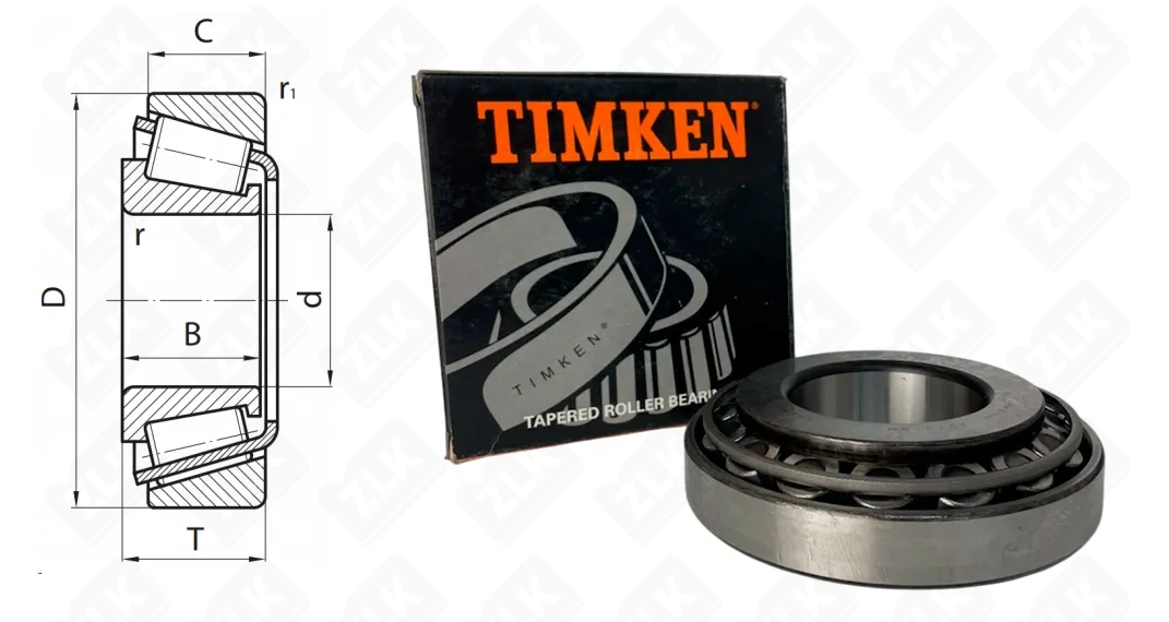 Подшипник роликовый 27315 (31315) 75×160×40 мм Timken оригинал