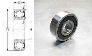 Подшипник 1180304 (613042RS) радиальный шариковый 20-52-18 мм