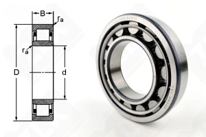 Подшипник 32213 (NU213) радиальный роликовый 65-120-23 мм
