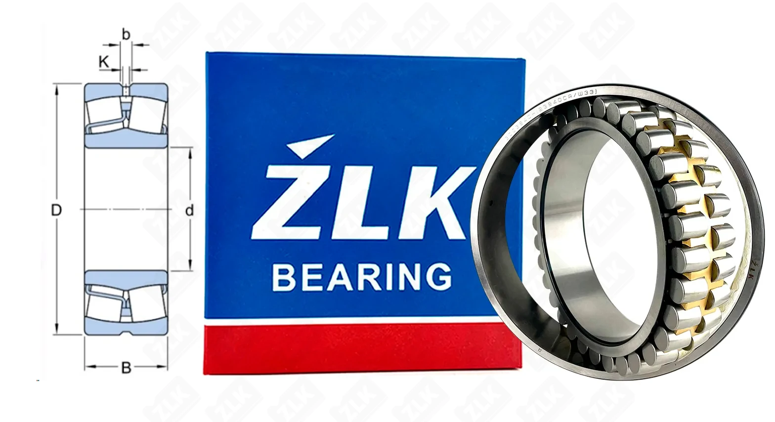 Подшипник роликовый 3053940Н (23940CAMW33,23940CAME4S) 200×280×60 мм ZLK