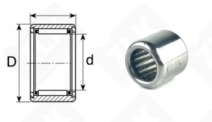 Подшипник 942/10 (HK101615) радиальный игольчатый 10-16-15 мм