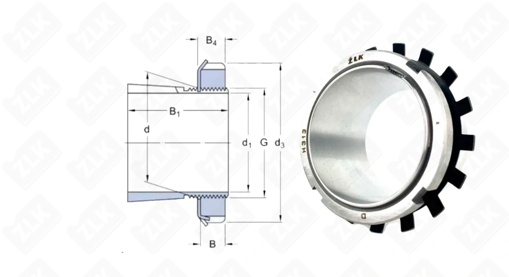 Втулка закрепительная H313 ZLK