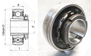 Подшипник 1680208 радиальный шариковый 40-85-21/39 мм