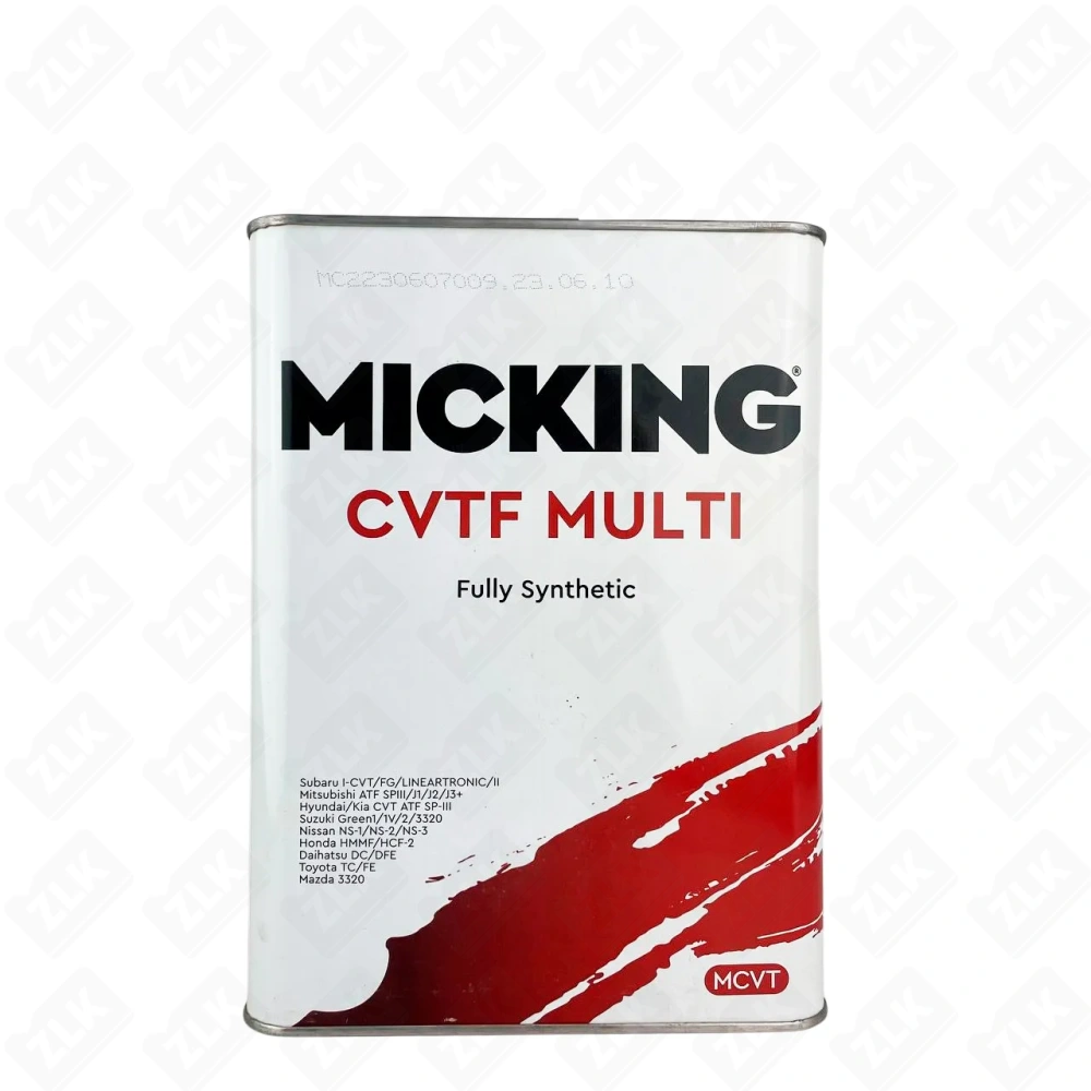 Масло трансмиссионное 4л для вариатора Micking CVTF MULTI