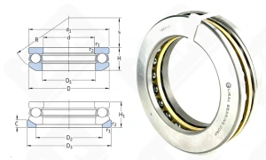 Подшипник 18224 (53224+U224) упорный шариковый 120-170/175-46 мм