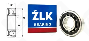 Подшипник J30-16C3 радиальный роликовый 30-70-19,6 мм