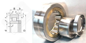 Подшипник 52624 Л (NU2324M+HJ2324) радиальный роликовый 120-260-88 мм