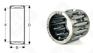 Подшипник K14x18x17 радиальный игольчатый 14-18-17 мм