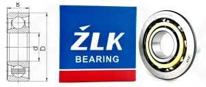 Подшипник 46416ЛШ1 (7416ACMZ1V1) радиально-упорный шариковый 80-200-48 мм