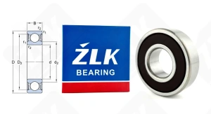 Подшипник 180204 Ш4 (62042RS) радиальный шариковый 20-47-14 мм